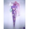Zuckertüte "Herzen" 85cm, mit Zuckertütenschleife 6eckig