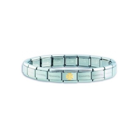 Nomination Starterarmband mit einem goldenen Teil
