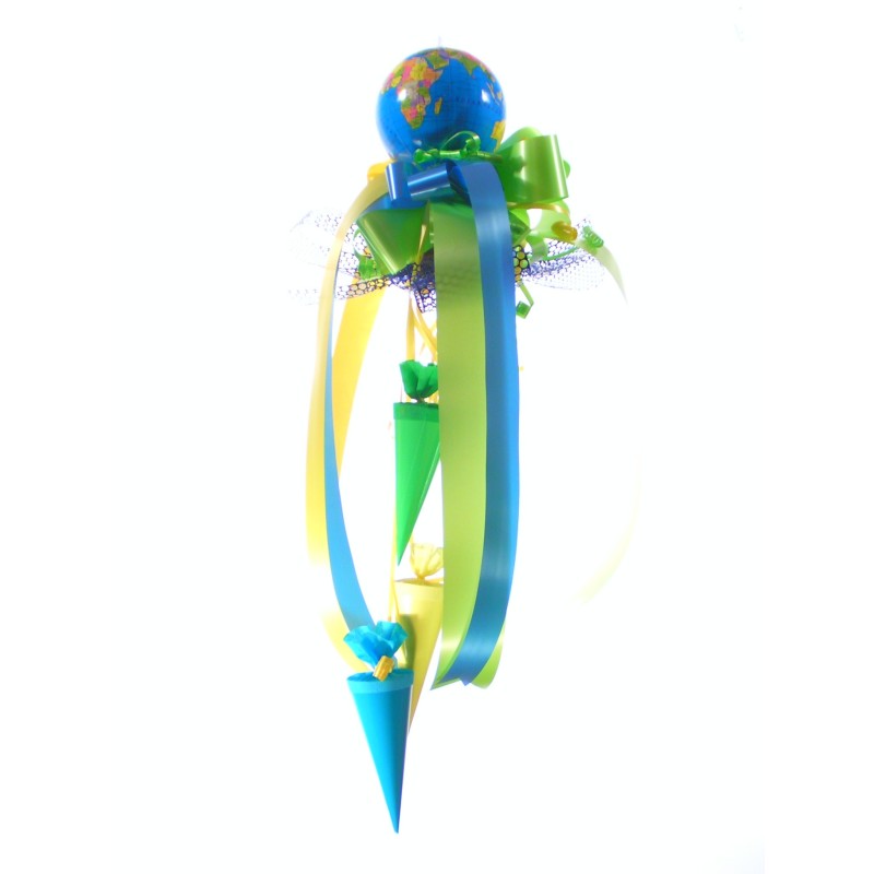 Schleife mit Globus zum Stecken Schleife mit Globus zum Stecken