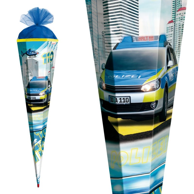 Zuckertüte "Polizei" mit Licht und Sound - 85cm Zuckertüte "Polizei" mit Licht und Sound - 85cm