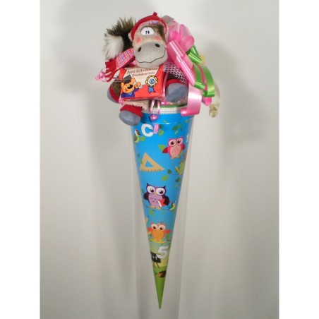 Zuckertüte "Eulen-Schule" 50cm gefüllt