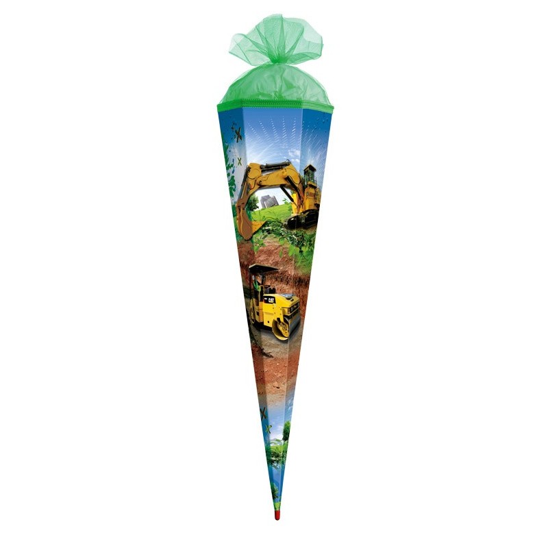 Zuckertüte "Baufahrzeuge"  85cm