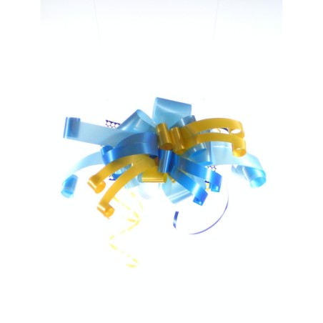 Schleife hellblau-gelb-blau