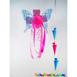 Schleife Schmetterling blau
