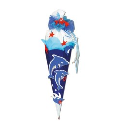 Bastelset Zuckertüte "Delfine"