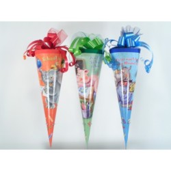 Zuckertüte mit Spruch 35cm und Schleife rot