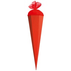 Basteltüte mit verstärkter Spitze rot