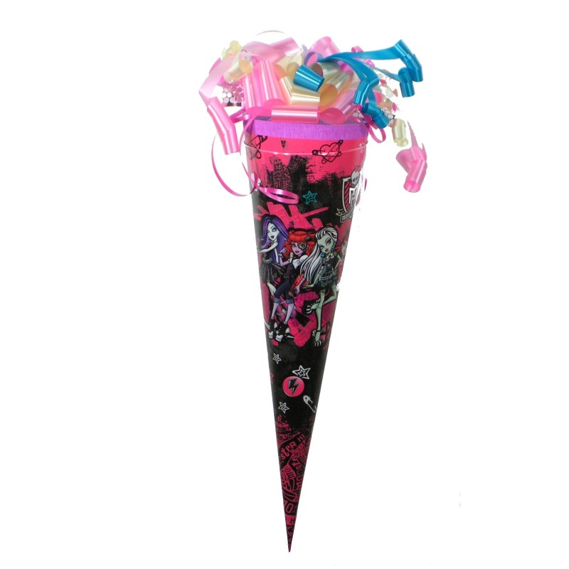 Zuckertüte "Monster High" 50cm, mit Zuckertütenschleife Zuckertüte "Monster High" 50cm, mit Zuckertütenschleife