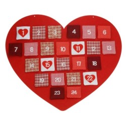 Adventskalender "Herz" zum Selbstbefüllen