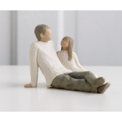 Figur "father & daughter" / Vater & Tochter