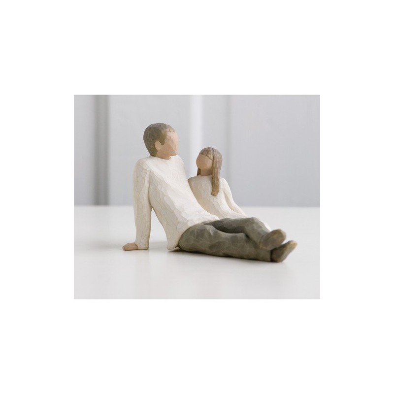 Figur "father & daughter" / Vater & Tochter