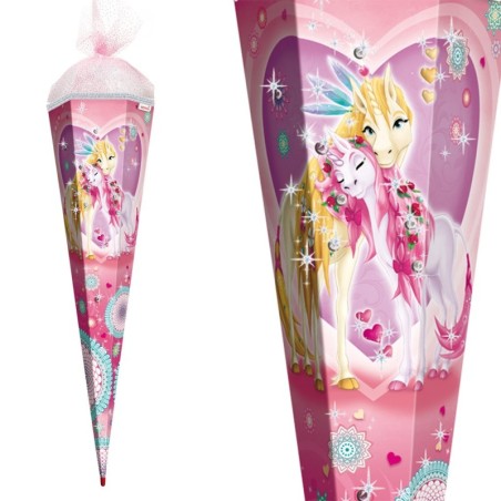 Zuckertüte "Einhornglück" mit Glitter 85cm