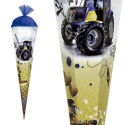 Zuckertüte "Traktor" mit Silberfolie 85cm