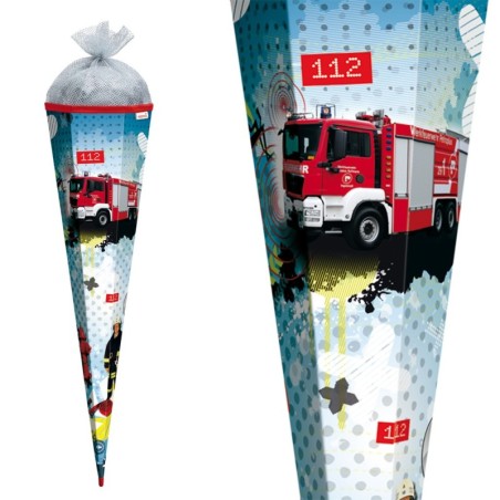 Zuckertüte "Feuerwehr" mit Lichteffekt 85cm