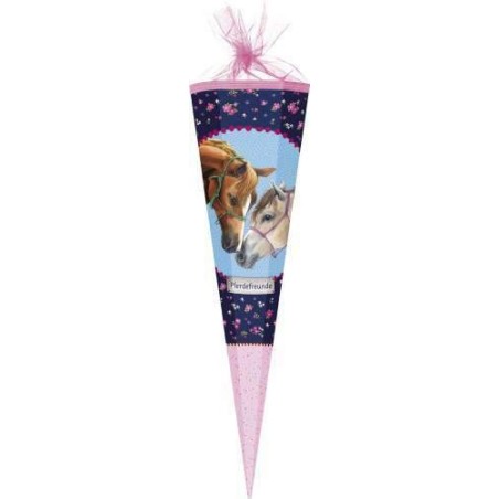 Zuckertüte "Pferdefreunde" mit Applikationen 85cm