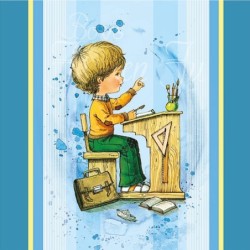 Servietten "Schulstart blau"