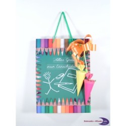Geschenktasche " groß" mit 2 kleinen Schultüten