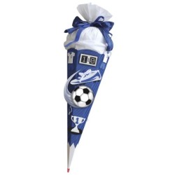 Bastelset Zuckertüte "Soccer" blau