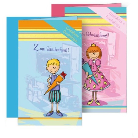 Glückwunschbüchlein-Schulbeginn, "Gratulieren & Heftetiketten"