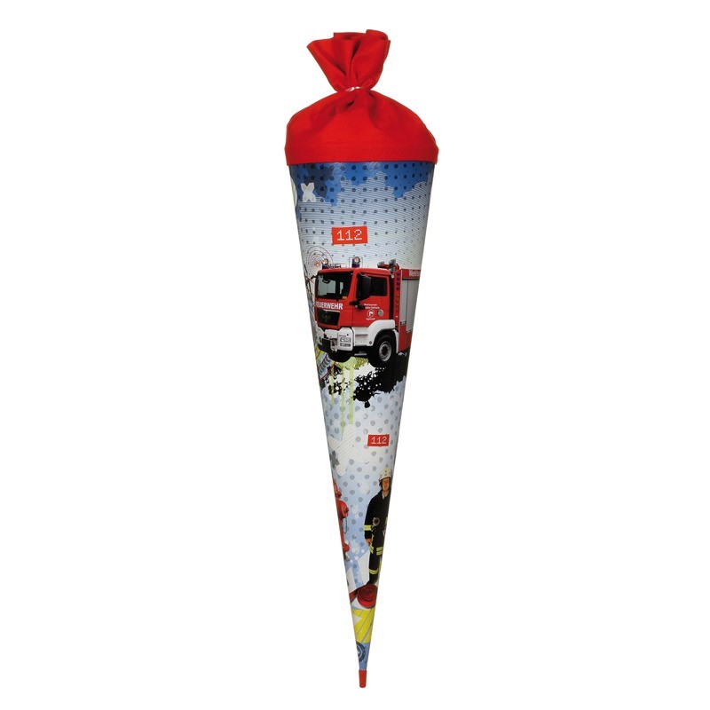 Zuckertüte "Feuerwehr" mit Licht 70cm Zuckertüte "Feuerwehr" mit Licht 70cm