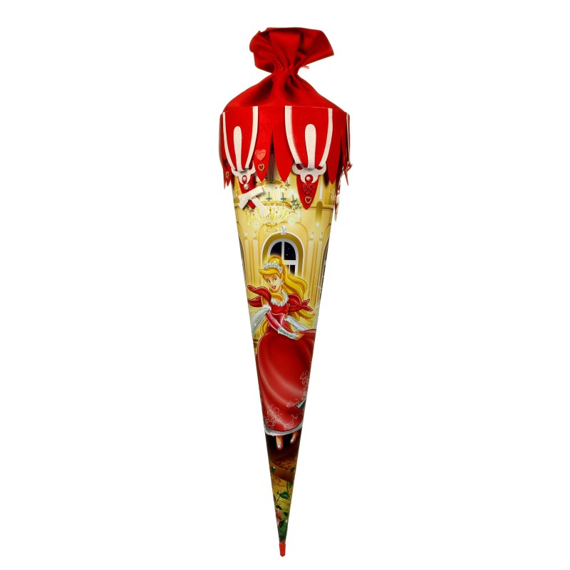 Zuckertüte "Dancing Princess" mit Schmucksaum 70cm Zuckertüte "Dancing Princess" mit Schmucksaum 70cm