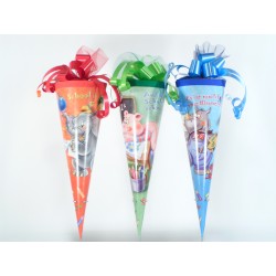 Zuckertüte mit Spruch 35cm und Schleife grün