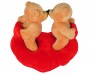 Plüsch Teddypaar auf Herz 