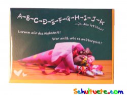 Schulanfangskarte 'Alphabet' 